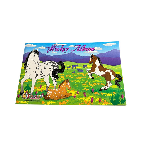 Vintage Sandylion Reusable Sticker Album Horses 2001 Discontinued - Picture 1 of 6